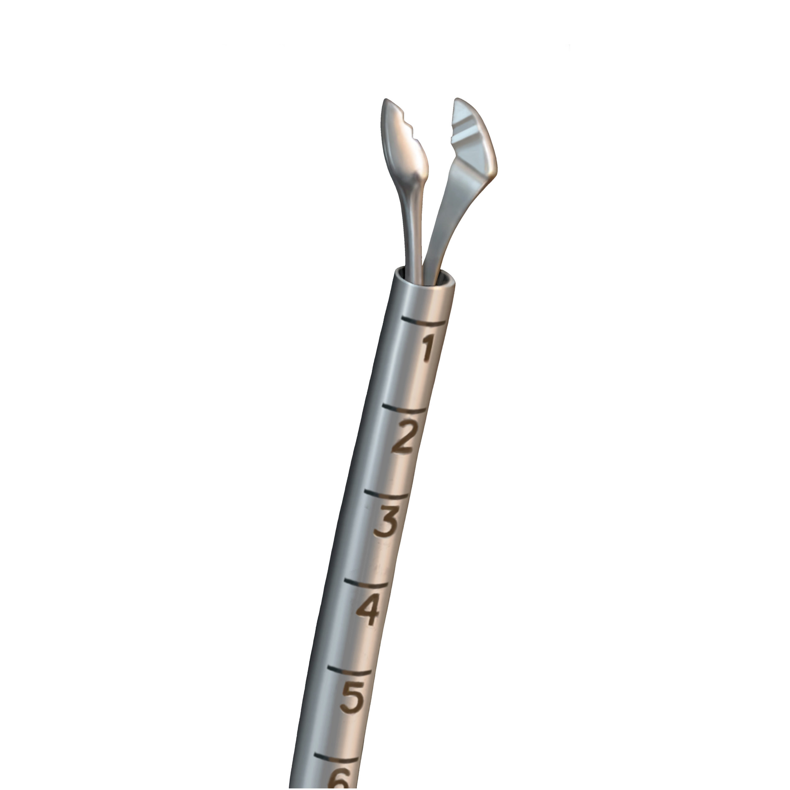 23g Seibel Capsulorhexis Forceps with viewport, sharp tip, curved 
