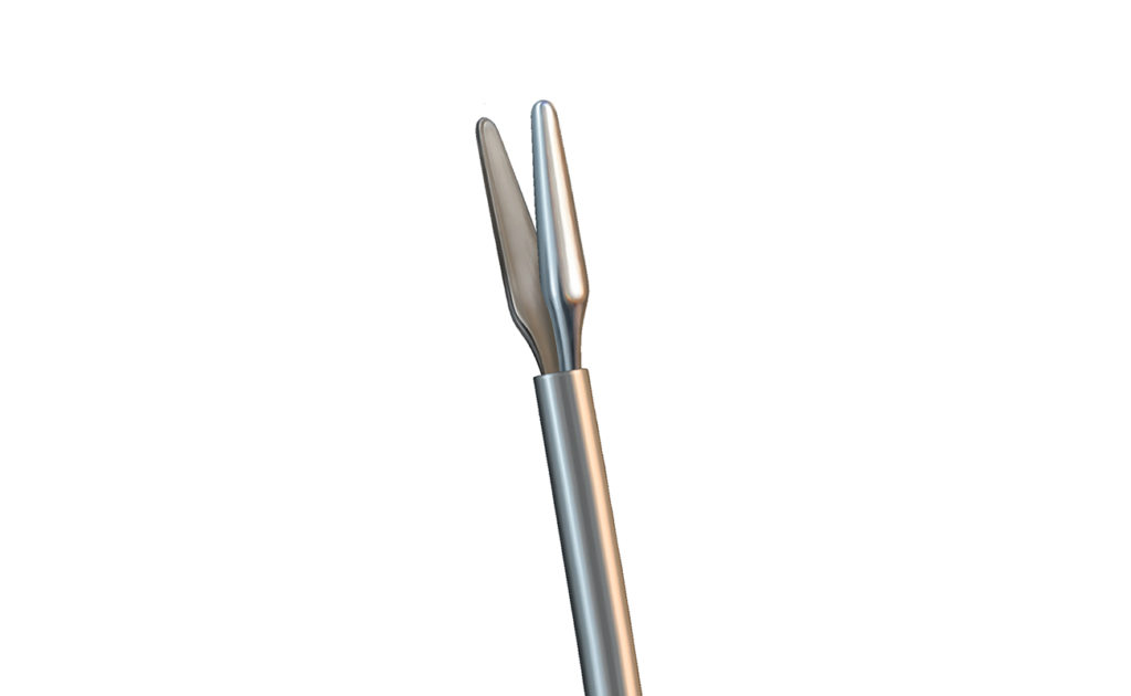 25g Snyder Grasper, curved shaft MicroSurgical Technology