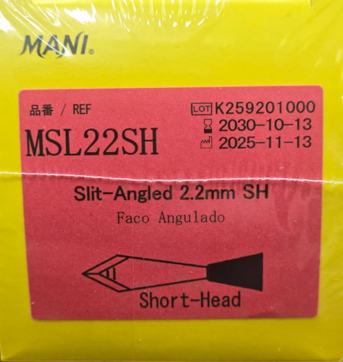 MANI Slit Angled Knife 2.2mm (Short-Head)