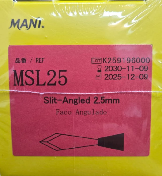 MANI Slit Angled Knife 2.5mm