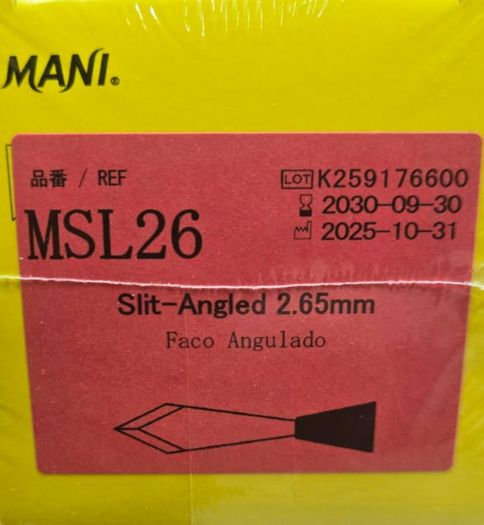 MANI Slit Angled Knife 2.6mm